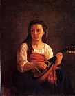 Mary Cassatt The Mandolin Player painting